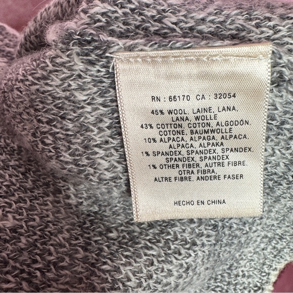 217. Anthropologie MOTH Gray Geometric Wool Alpaca Blend Maxi Skirt Small - Picture 4 of 4